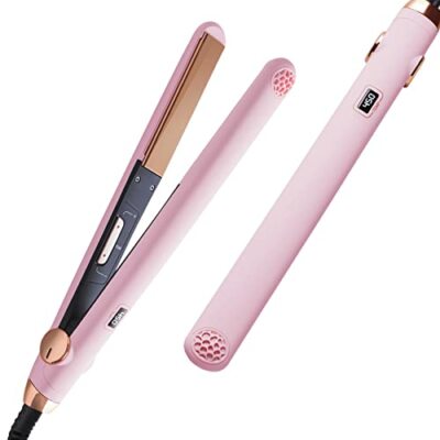 Hair Straightener And Curler 2 In 1 With 10s Fast Heating 1 Inch Profe