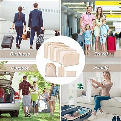 Packing Cubes 7 Set Travel Cubes For Suitcases Lightweight Luggage Packing Orgin