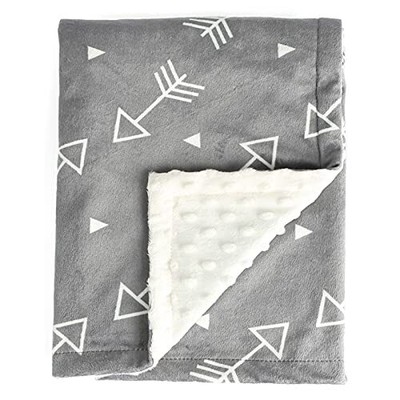 Super Soft Minky With Double Layer Dotted Backing Little Grey Arrow