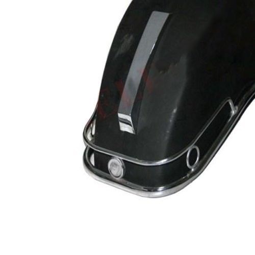 Vespa Front Mudguard Bare Metal + Crest & Bumper Combination PX PE LML NV T5  