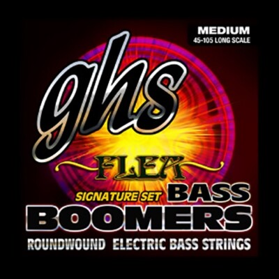 GHS M3045F Flea Signature Boomers Medium Electric Bass Guitar Strings 45-105