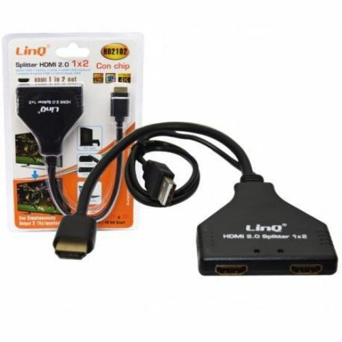 Cavo Adattatore 2in1 Splitter Hdmi 2.0 Con Chip Linq Hd2102
