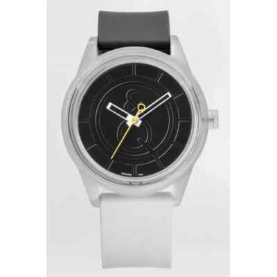 Q&Q Smile Solar Eco Friendly Watch Black White 5 Bar Water Resistant NEW