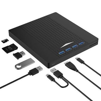 External CD/DVD Drive for Laptop7 in 1 Multi-Function CD/DVD Player Burner US...