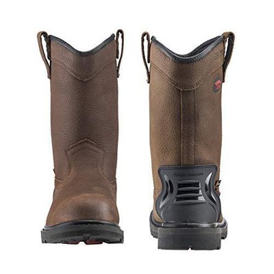 Pre-owned Avenger Men's 11-inch Hammer Wellington Soft Toe Pr Waterproof Work Boots Brown