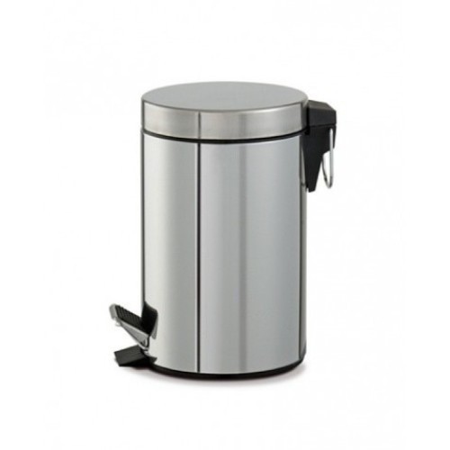 Pattumiera In Acciaio A Pedale  3 Litri Bidone Cestino Spazzatura Differenzi dfh