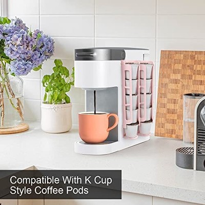 SUNGRACE K Cup Coffee Pod Holder for Keurig K-cup Coffee Side Mount Storage O...