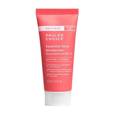 -DEFENSE Essential Glow Moisturizer with SPF 30 Vitamin C & E Niacinamide Arg...