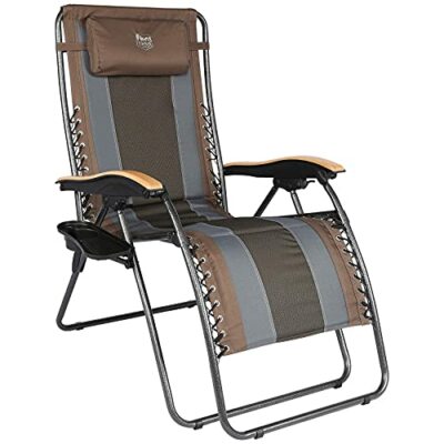 With Adjustable Headrest Padded Reclining Lawn