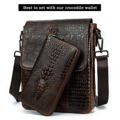  Leather Flap Messenger Bag for Men Small Crossbody Shoulder Bag,Novelty 