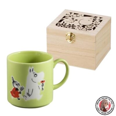 NEW Moomin Mug in Wooden Gift Box Large 350ml Diameter 9 x 9cm Little My Moomin