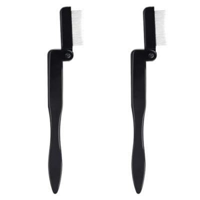 2 Pack Folding Eyelash Comb Professional Makeup Grooming Tool Eyelash Separator