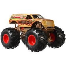 New Hot Wheels Monster Truck "All Beefed Up" w/ Connect Crash Car Die