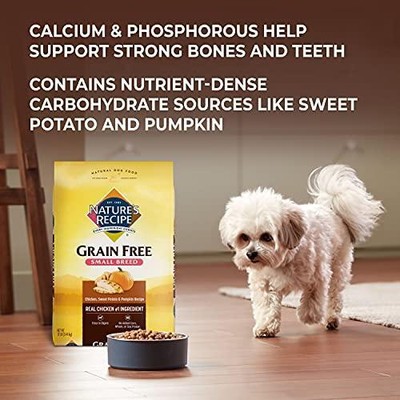 Nature's Recipe Grain Free Small Breed Dry Dog Food, Chicken, Sweet Potato &