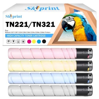 4-Pack TN221 TN-221 TN321 TN-321 Toner Cartridge Black Cyan Magenta Yellow 