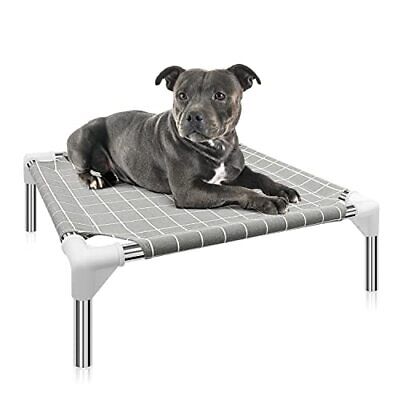 Cooling Dog Cat Cot Indoor Outdoor Waterproof Pet Bed Gray New