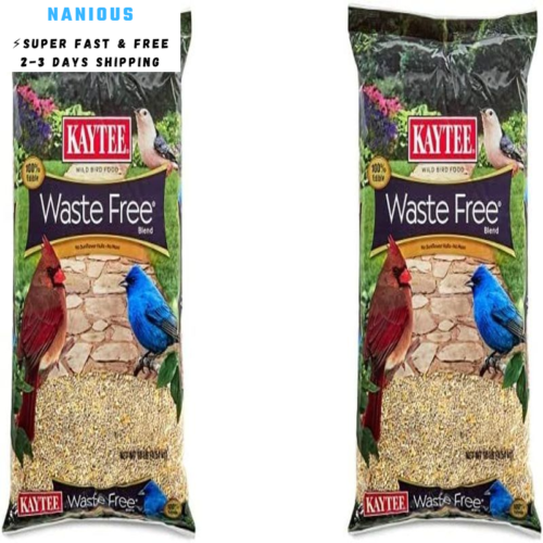 Kaytee Waste Free Blend Wild Bird Food, 10 Pound (Pack 10 of