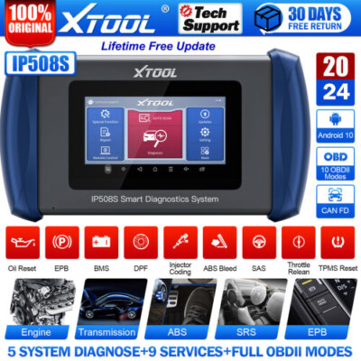 XTOOL IP508S OBD2 Scanner Engine Transmission ABS SRS EPB Diagnostic Code Reader