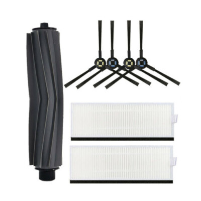For ILIFE A7 A9s Robot Vacuum Cleaner HEPA Filters Side&Rubber Brushes Kits