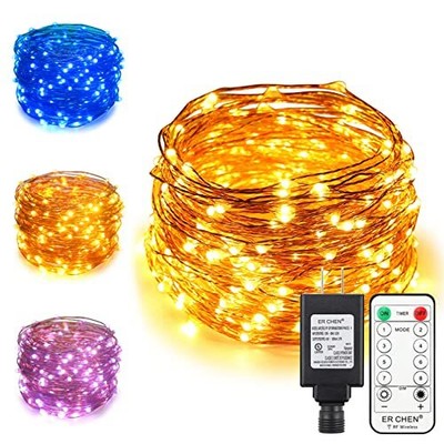 ErChen Dual-Color LED String Lights, 66 FT 200 66FT 200LEDs Warm White/Blue