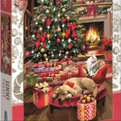 Puzzle 1000 elementów. High Quality Collection. Boże Narodzenie przy kominku