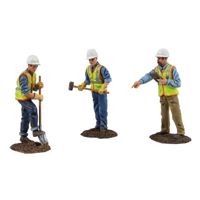 DIECAST METAL CONSTRUCTION FIGURES 3PC SET #2 1/50 BY FIRST GEAR 90-0481