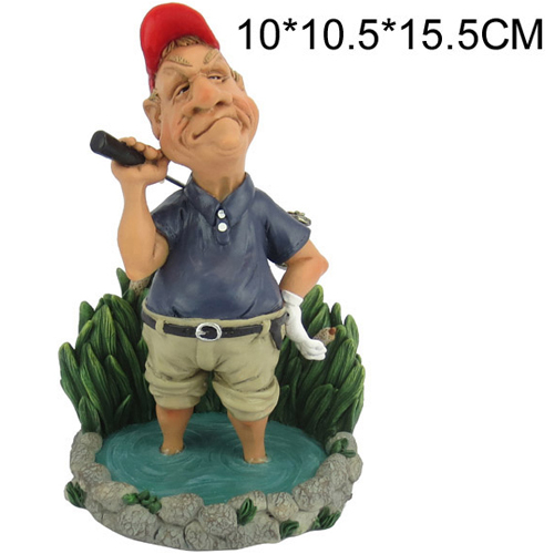 GOLF FIGURINES GOLFER MENS GIFT SET STATUE NOVELTY ORNAMENT FIGURE