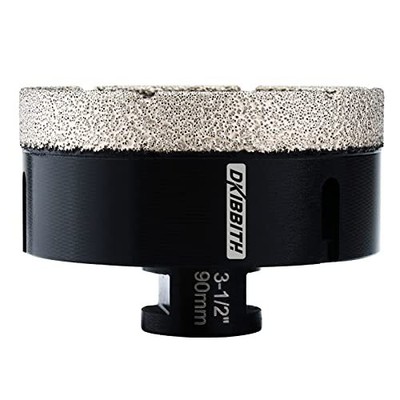 31/2'' Dry Diamond Hole Saw 90mm Large Diamond Hole Saw Kit Vacuum Brazed Diamond