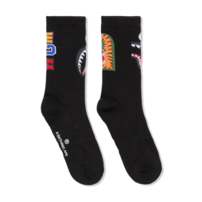 A BATHING APE SOCKS SHARK HEAD NEW STYLE