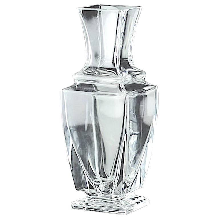 Elegant Vintage Baccarat Clear Crystal Vase eBay