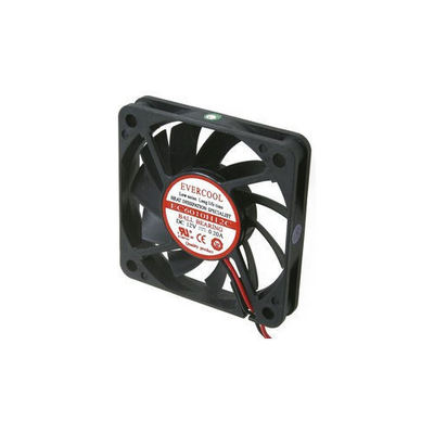 Evercool EC6010H12C 60mm x 10mm x 10mm Ball Bearing Fan, 2 bare wire