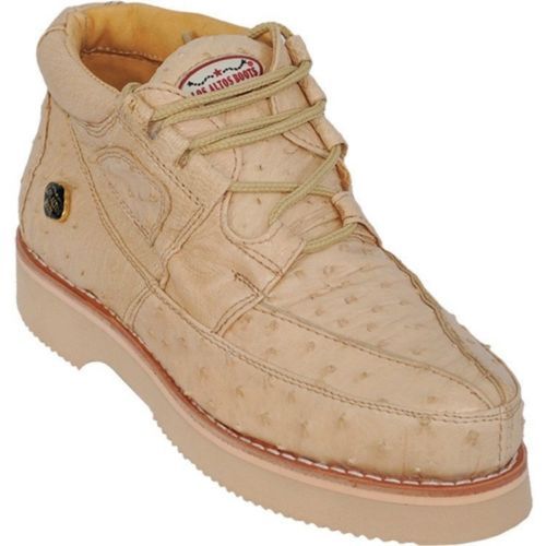 Pre-owned Los Altos Boots Los Altos Genuine Oryx Ostrich Casual Shoes Lace Up Handmade Sneaker D