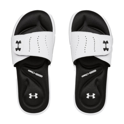 Under Armour  3022717-100 Women's Ignite IX Slide WHITE | BLACK SZ 6