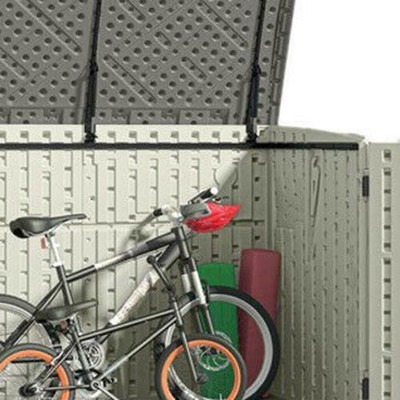 Suncast 5 Ft. 11 In. W X 3 Ft. 8 In. D Plastic Horizontal Garbage Shed