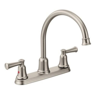 Moen 41611CSL Capstone Classic Stainless Two-Handle High Arc Kitchen Faucet