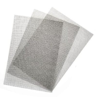 JSKWIKE 3 Pcs Rete Metallica Maglia Piccola 30 X 21cm Rete Acciaio Inox