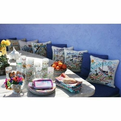 Newport Hand-Embroidered Pillow