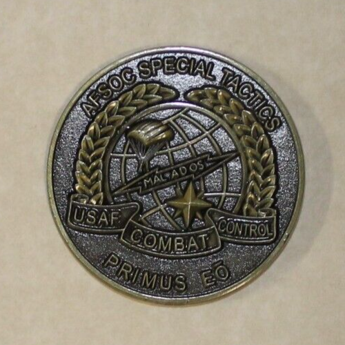 Special Tactics Combat Control Team / Pararescue Air Force Challenge Coin PJ CCT