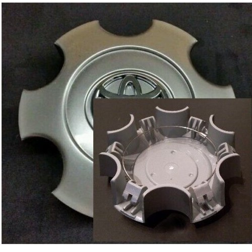 2003 - 2006 HYPERSILVER WHEEL CENTER HUB CAPS FOR TUNDRA SEQUOIA STRONG CLIPS