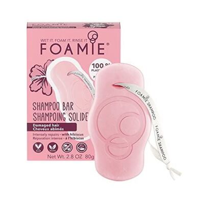 Foamie Hibiscus Shampoo Bar for Damaged Hair