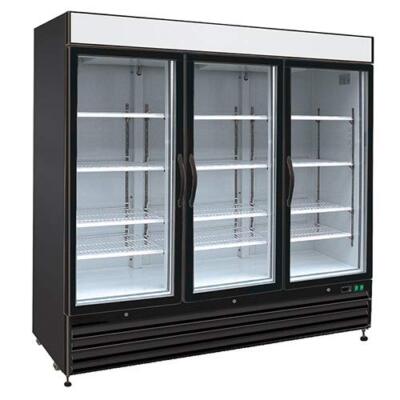Kratos Commercial Display Refrigerator, Swing Glass 3 Door Merchandiser- 81''W 72