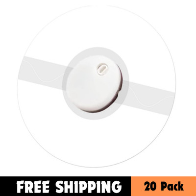 20 Pack Freestyle Libre 3 Sensor Covers, Waterproof & Transparent Adhesive Patch