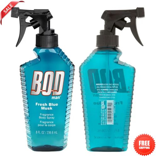 Fresh Blue Musk Scent Cologne Perfume Spray 8 Fl Oz