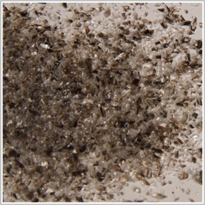 System 96 Med. Frit COE Glass - CHOCOLATE & CLEAR 5000 Jar