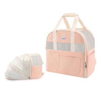 Cat Carrier Dog Carrier Pet Carrier, Soft-Sided Foldable,Puppy Medium 1.0 Pink