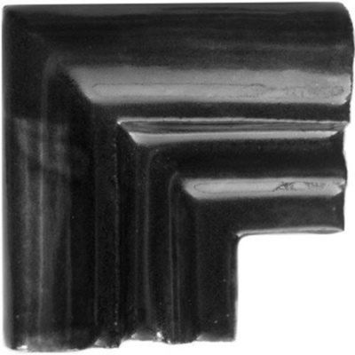 2.75'' x 2.75'' 5pcs TalaMex Black Chair Rail Corner Molding