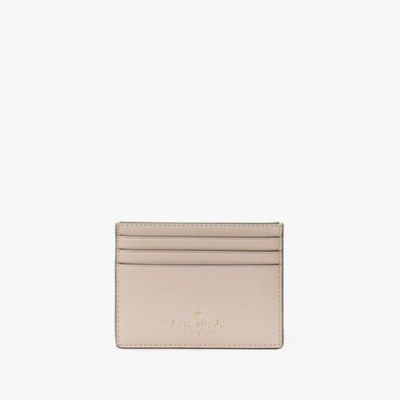 Kate Spade Schuyler Small Slim Card Holder Wallet Warm Beige KE703 89