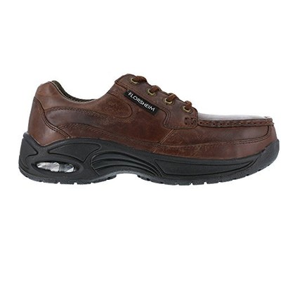 Pre-owned Florsheim Work Men's Polaris Composite Toe Esd Supreme Canoe Toe Eurocasual In Copper