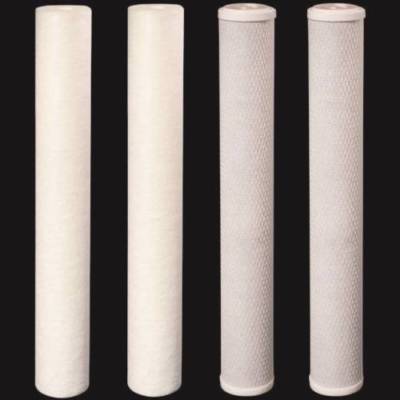 20'' x 2.5'' (2) Sediment (2) CTO Carbon Block Water Filters 5 Micron Cartridges