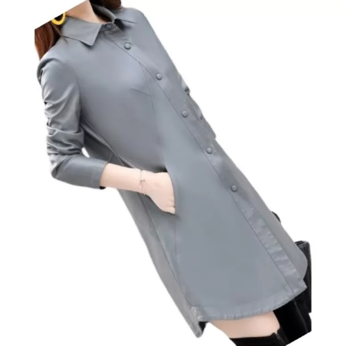 ZAFY LEATHER BRANDNEU PREMIUM DAMEN LEDER MANTEL 100% WEICH SCHAFSFELL SLIM FIT MANTEL ZL116